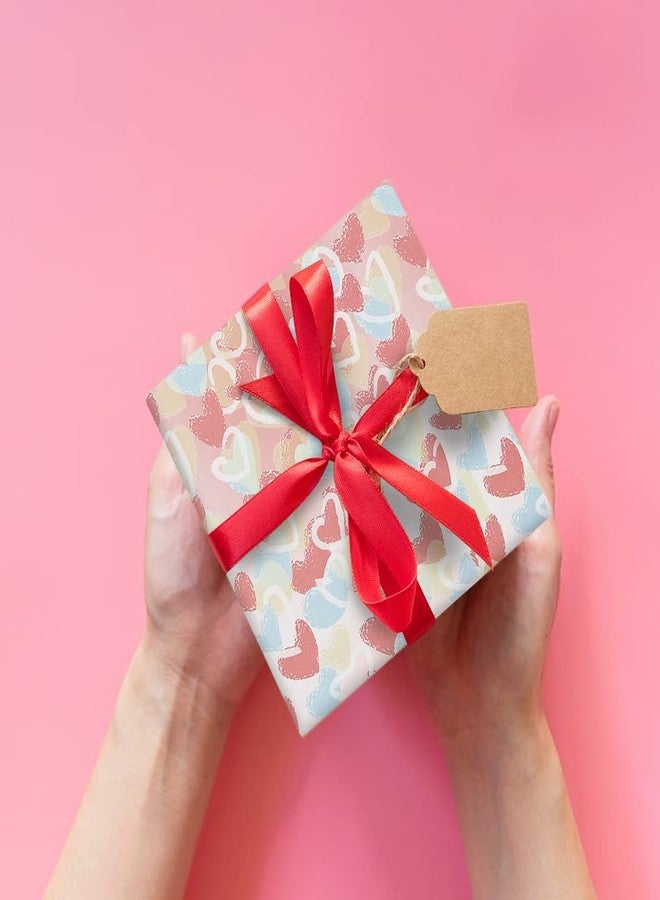 Geluode Valentine's Day Wrapping Paper, Love Heart Wrapping Paper, Pink Blue Gift Wrap Paper, 4 sheets 20x28 inches per sheet, Gift Wrap for Valentines Day, Lover Birthday, Wedding, Anniversary, Mother's Day - Image 4